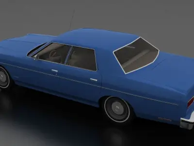Monterey 4dr 1973 Low-poly 3D model