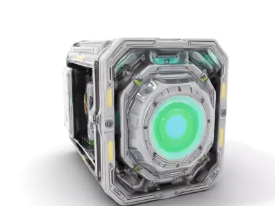 Futuristic Energy Core model pack Low-poly 3D model