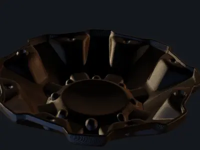 truck tire cover whell 3D print model