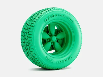 15x6 15x7 15x8 15x10 Daisy Wheels BFGoodrich Radial TA Tires 3D print model