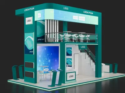 10x5 m double decore  3D model