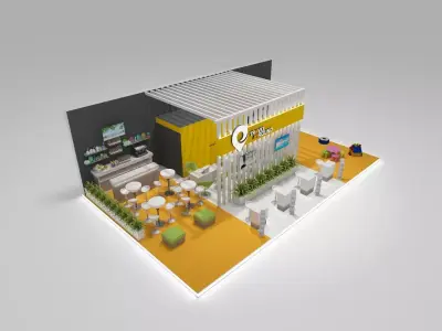 Stand Expo Travel 3D model