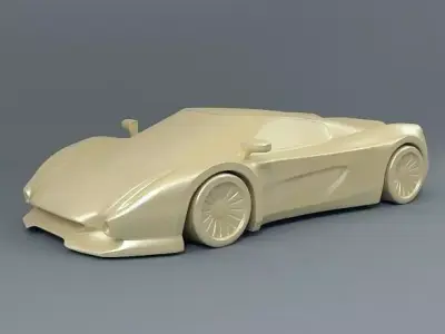 3D supercar concept 3D print model