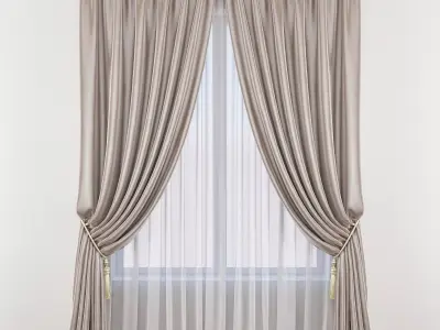 Set 51 Curtains 3D model