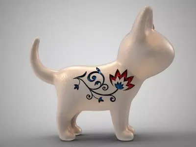 Cat Necklace 3D print model