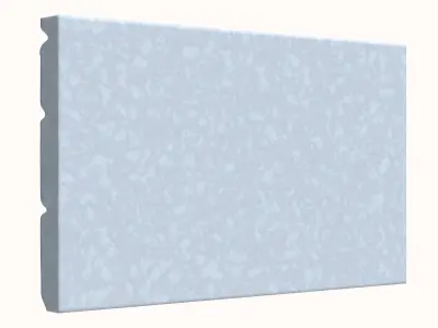 Layered Slate Rock Wall Component 3D model