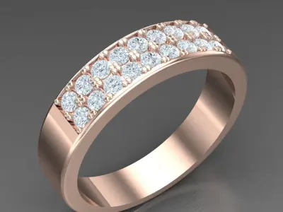 Luxury Men Rings Designs 4MR031 3D print model