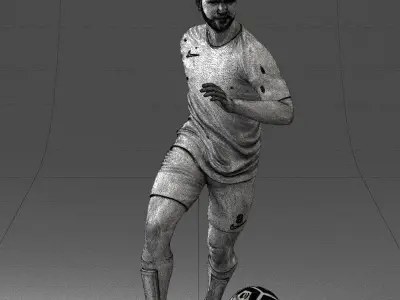 000184 Soccer Player with Ball 0912 3dp 3D print model
