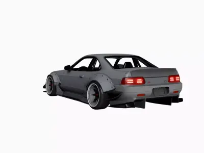 Track Inspired Urban Sports Car High Performance Design 3D model