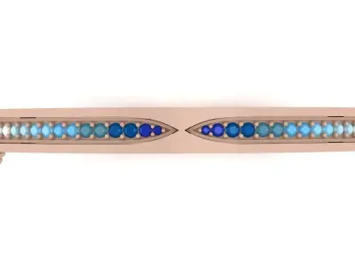 Luxury Bracelet - Bangle 0049 - 3 size 3D print model