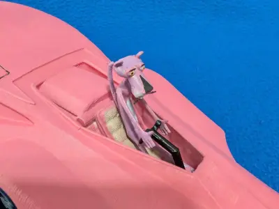 Pantera Rosa coche para impresion STL Pink Panther Car Model 3D print model