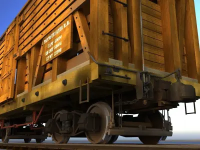 PRR Stock Car  3D model