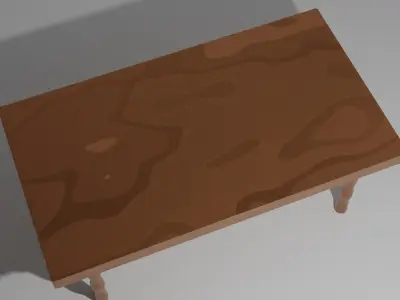 Free Wooden Table Free 3D model