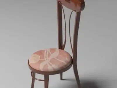Art nouveau chair Free 3D model Free 3D model