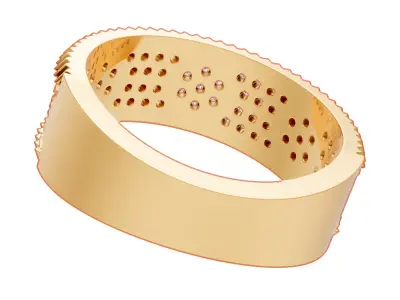 Fancy mens ring - 803 3D print model