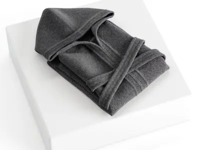 Bathrobe Laying Set 04 3D model