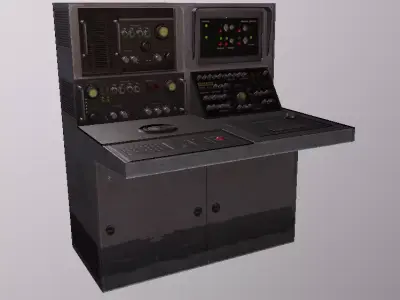 Wheel Speaker Console Low-poly 3D model