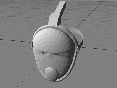 Scuba Diver Mask Type 5 3D model