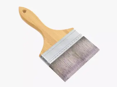 Wide painting brush 03 3D model