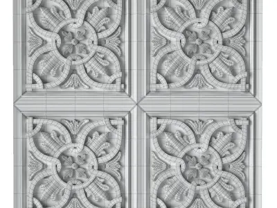 Decorative panel 7 3D model purchase