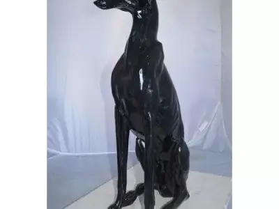 Bull Greyhound Dog Sculpture 3D model