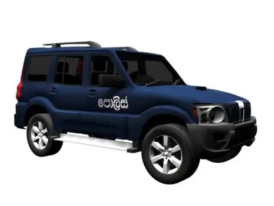Mahindra Scorpio Low-poly 3D model