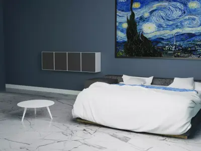 simple bedroom 3D model