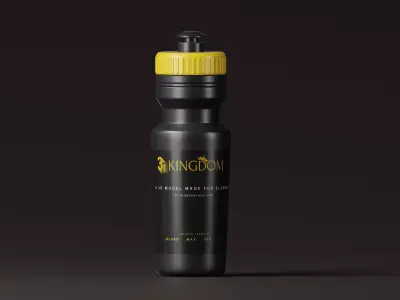 Bicycle Water Bottle  Low-poly 3D model