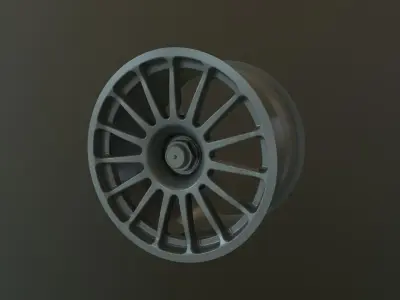 GT1 rim and tire 3D print model