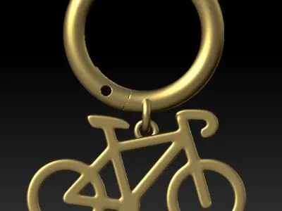 Monoearring earring bike bicycle  3D print model
