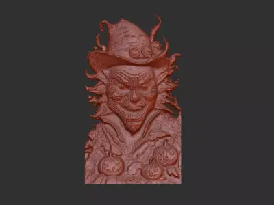 joker wall decor cnc  3D print model