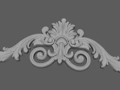 Central decor ornament for furniture 3D model 179