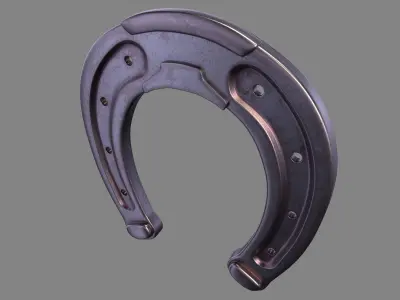 Houseshoe 3d model PBR horseshoe Low-poly 3D model