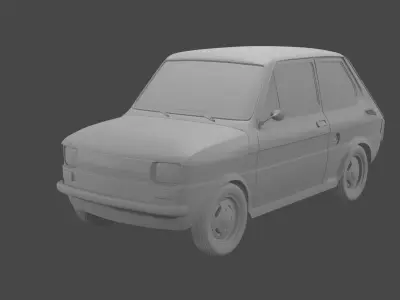 Car Fiat 126p Maluch 3D model