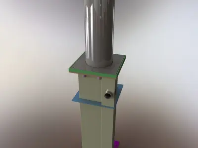Rising bollard 3D model