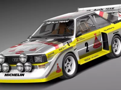 Audi Sport Quattro S1 E2 3D model