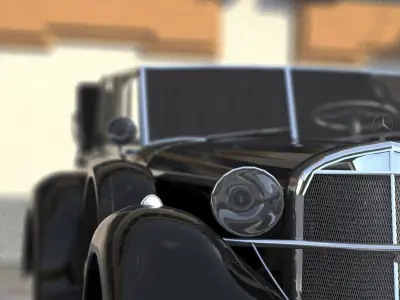 WII K770 Mercedes Benz Car Low-poly 3D model