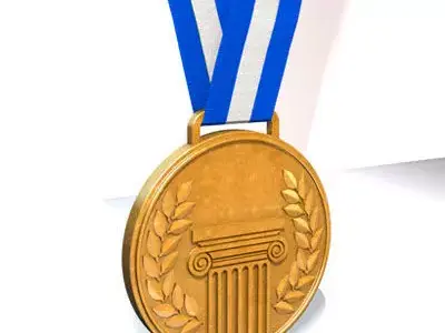 Medal gold 3D model