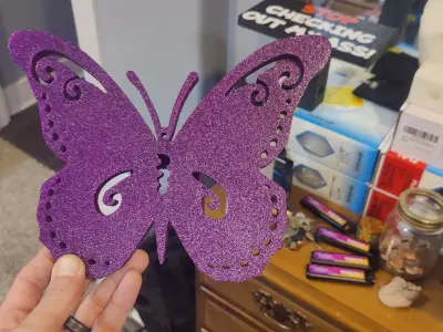 Butterfly Trailer Hitch Cover  3D print model