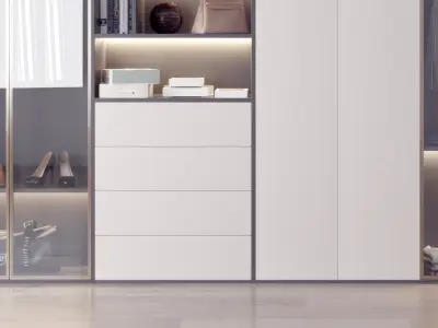 Cabinets monomer decoration Modern wardrobe 3D model