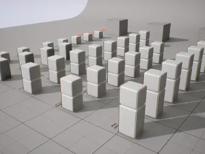 SAMSUNG Air purifier - BESPOKE CUBE Air Low-poly 3D model