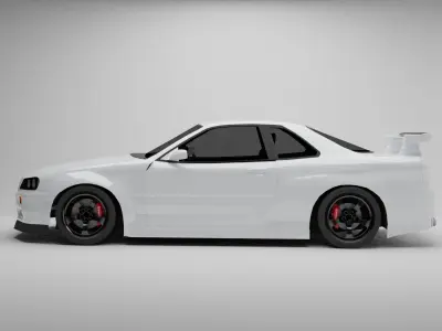  Nissan Skyline r34 GTR 3D model