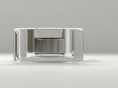 Glass Candle Holder 3D model