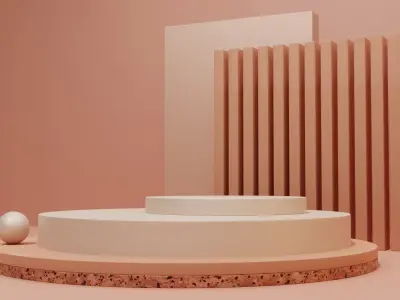 The Product Display Podium Low-poly 3D model