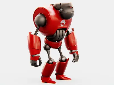 CRAZY FROG ROBOT Rigged for Unreal Engine - Unity - MIXAMO 3D model