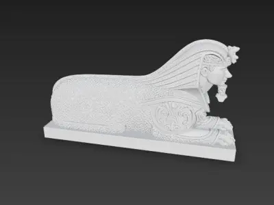 3D Printable Ancient Egyptian Sphinx Bust  3D model