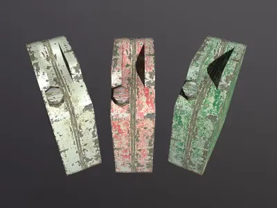 Old Jerrycans Low-poly 3D model