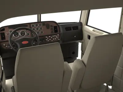 Peterbilt-379 Interior Low-poly 3D model