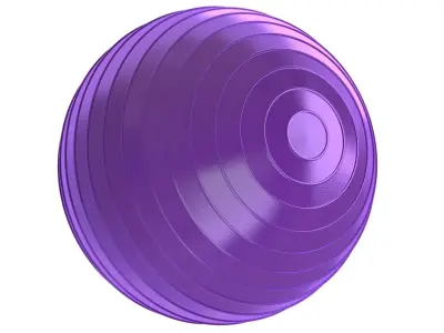 Yoga Ball Purple 3D model