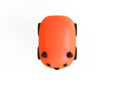 Cartoon Devil Car Cute  Low-poly 3D model